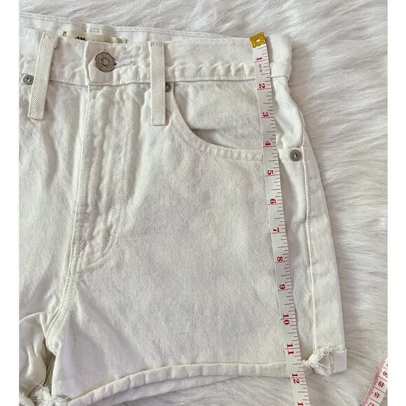 Madewell The Perfect Jean Short in Tile White High Rise Western Size 25 | 2 - Picture 5 of 10